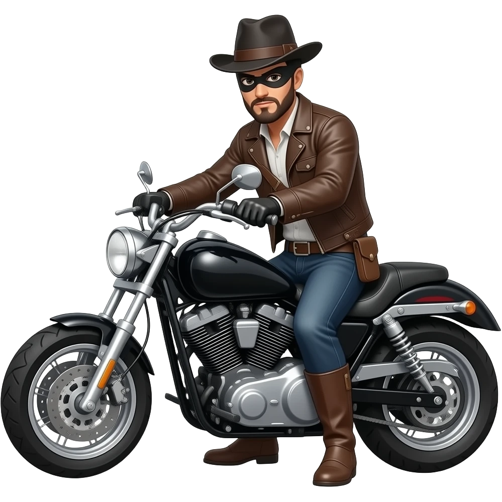 Un bandido con una moto y que sea morocho emoji