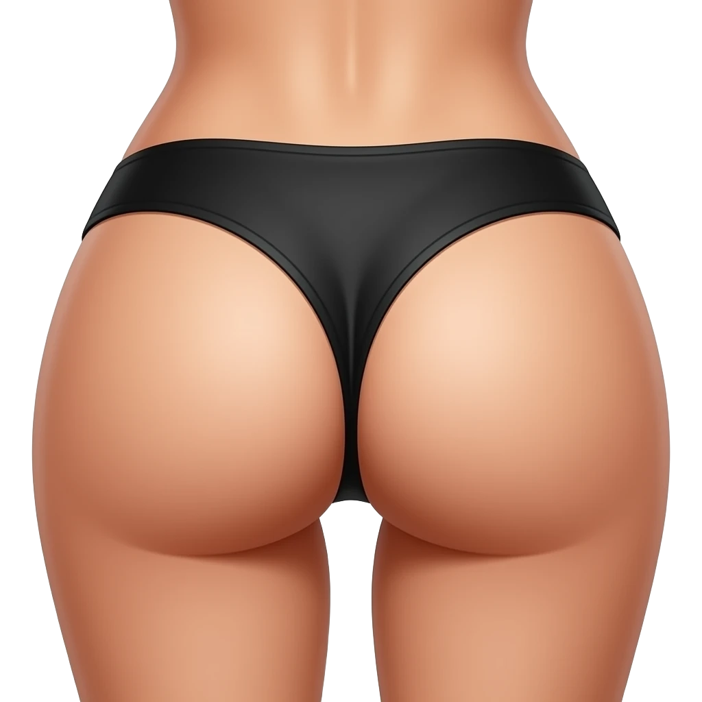 Женская мокрая попа emoji