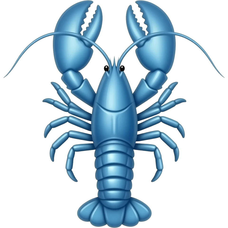 Blue lobster emoji