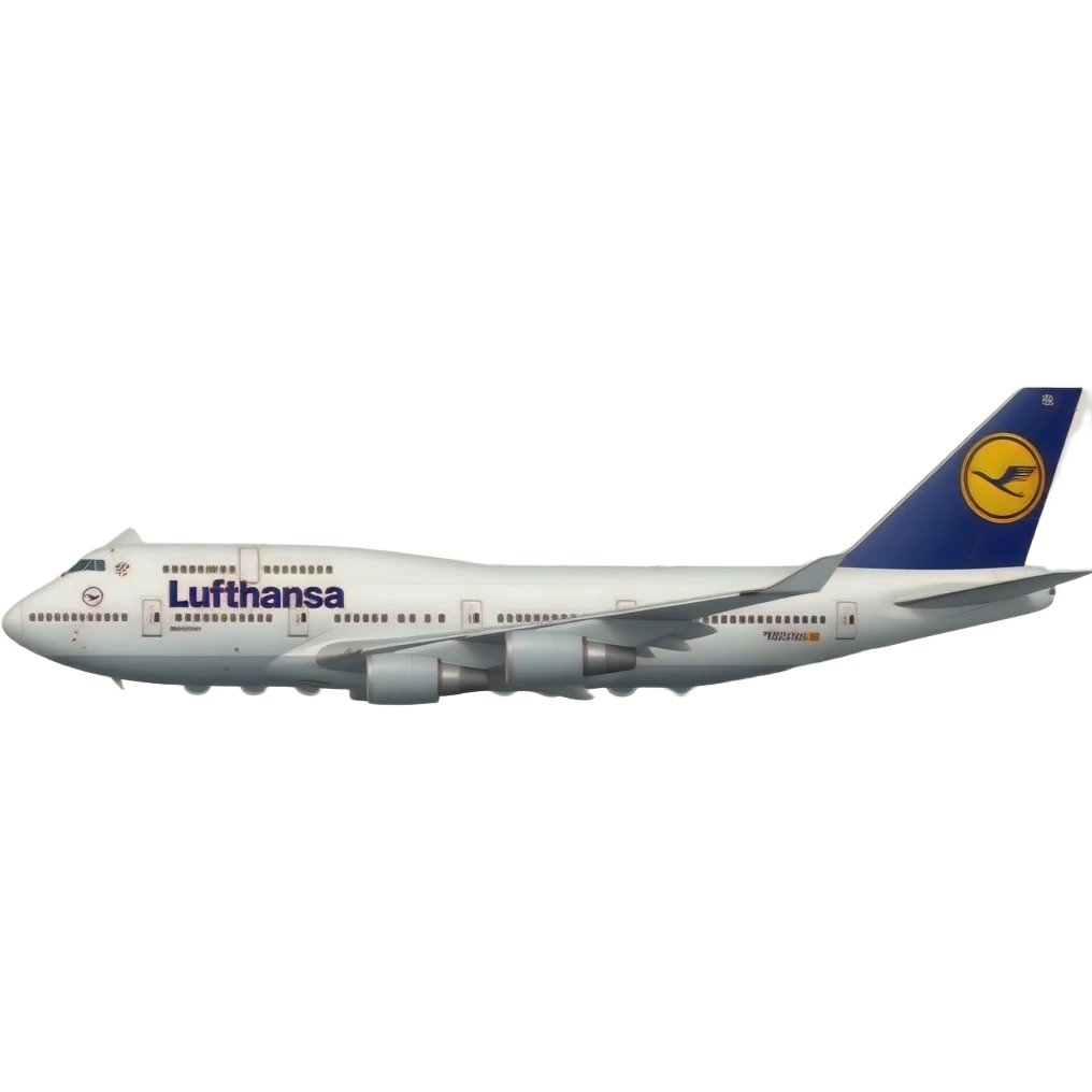 Lufthansa 747 100 year livery emoji