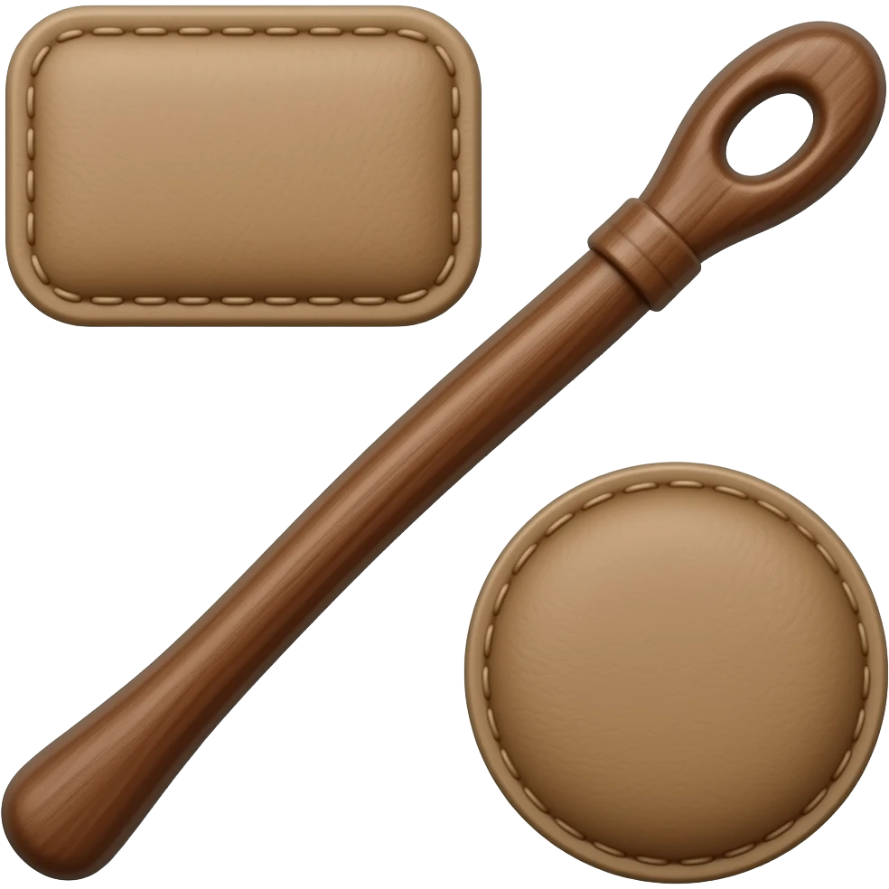 narrow leather paddle emoji