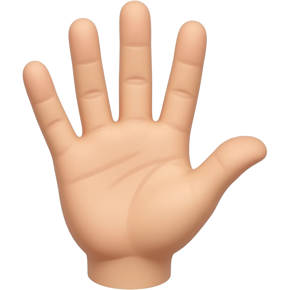 hand with thumb, pointer, and middle finger up emoji
