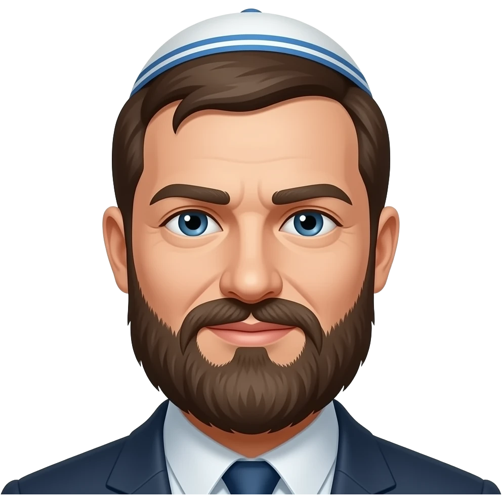 Jewish man kippah emoji