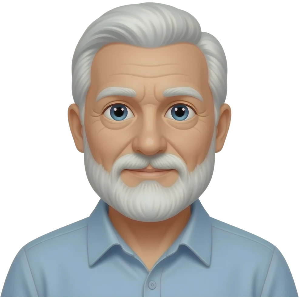 Old Man (Medium-Light Skin Tone) emoji