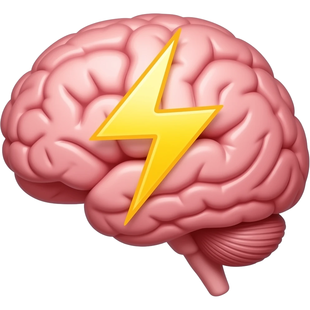 стилизованное изображение мозгового импульса emoji