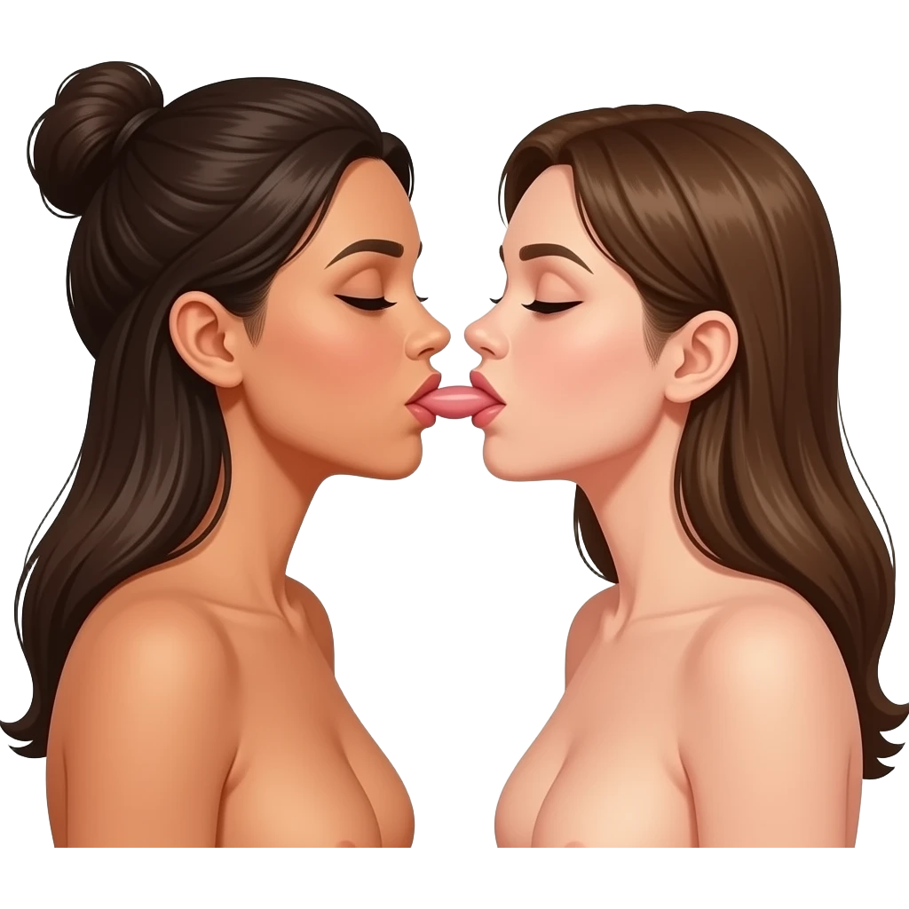 Naked women sucking dick emoji