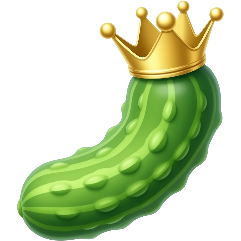 A king pickle emoji