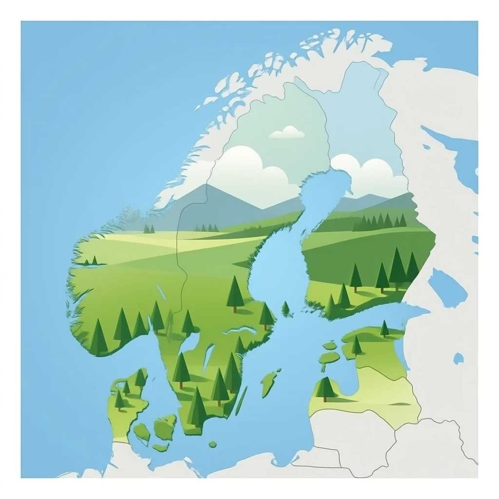 A map of Scandinavia emoji