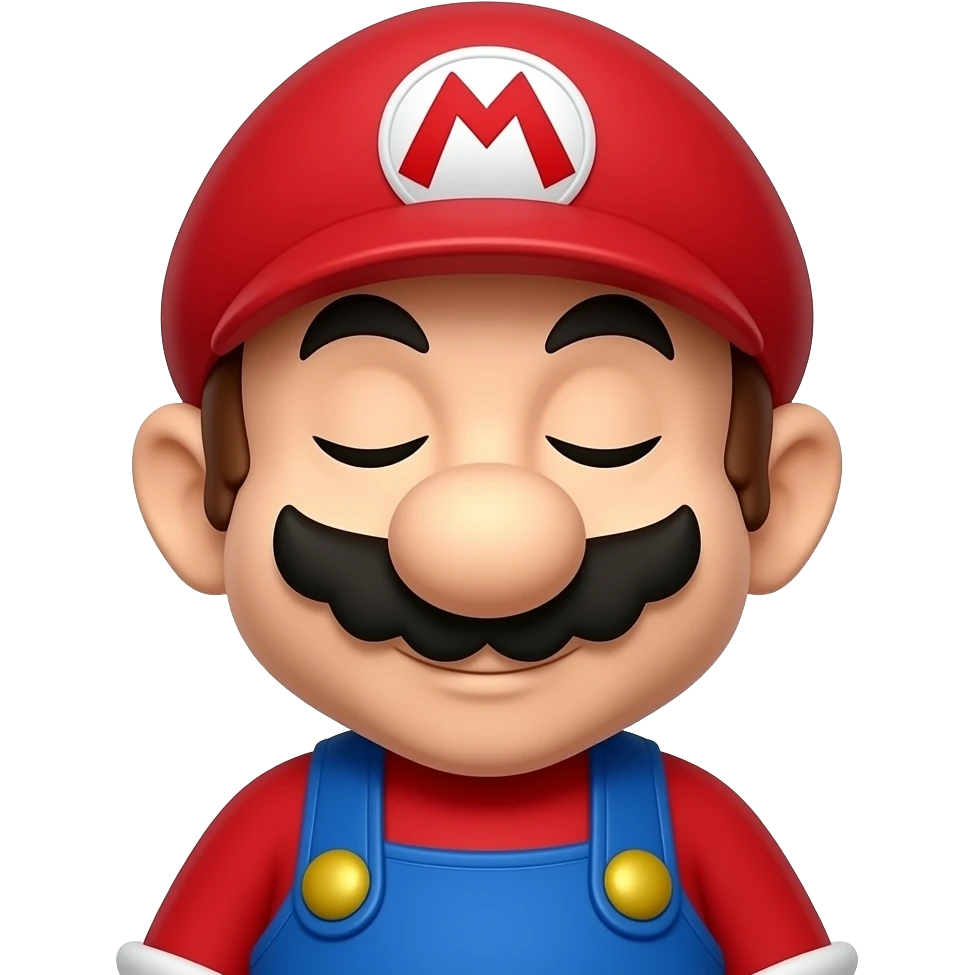Mario sleepy emoji