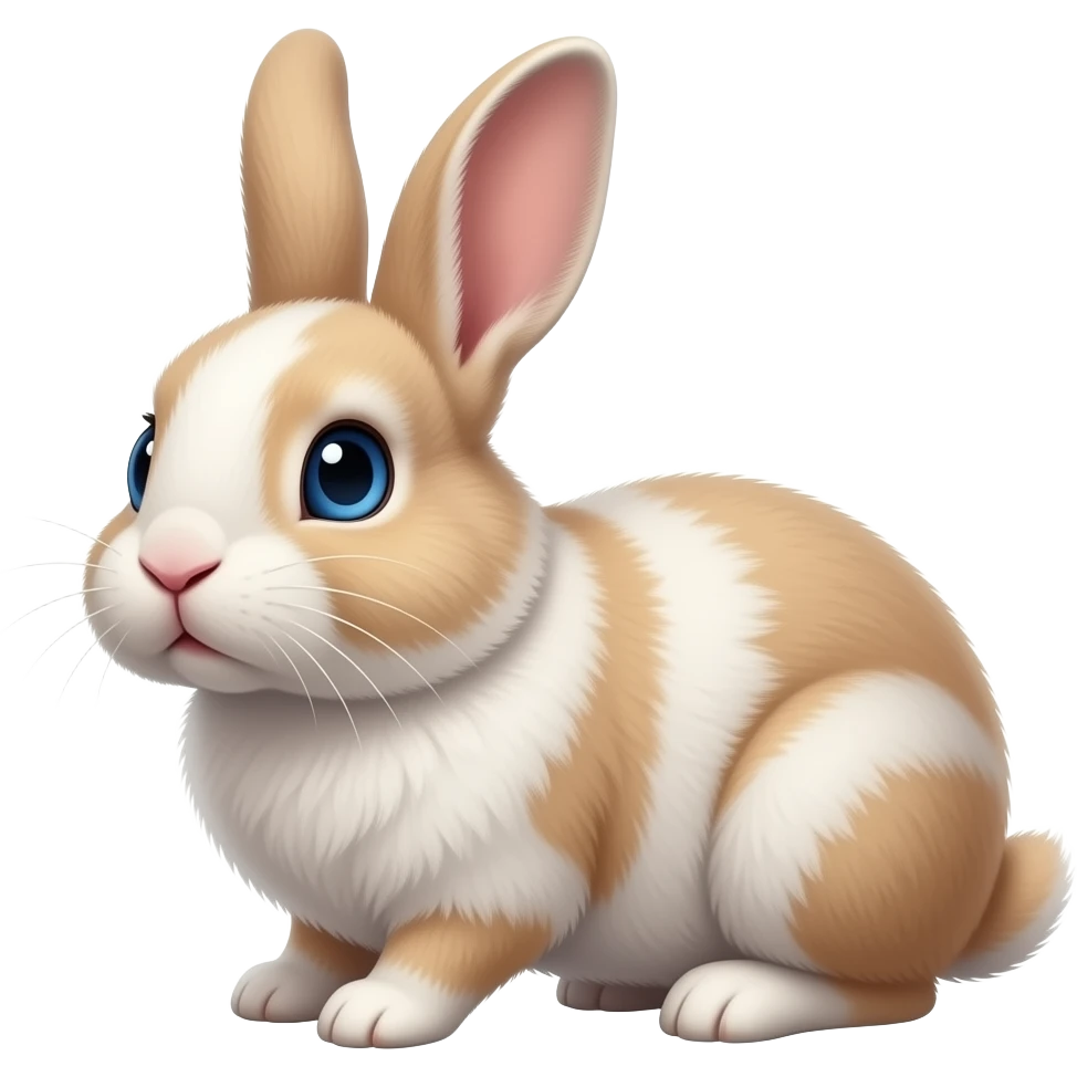 Mini lop rabbit blue aye emoji