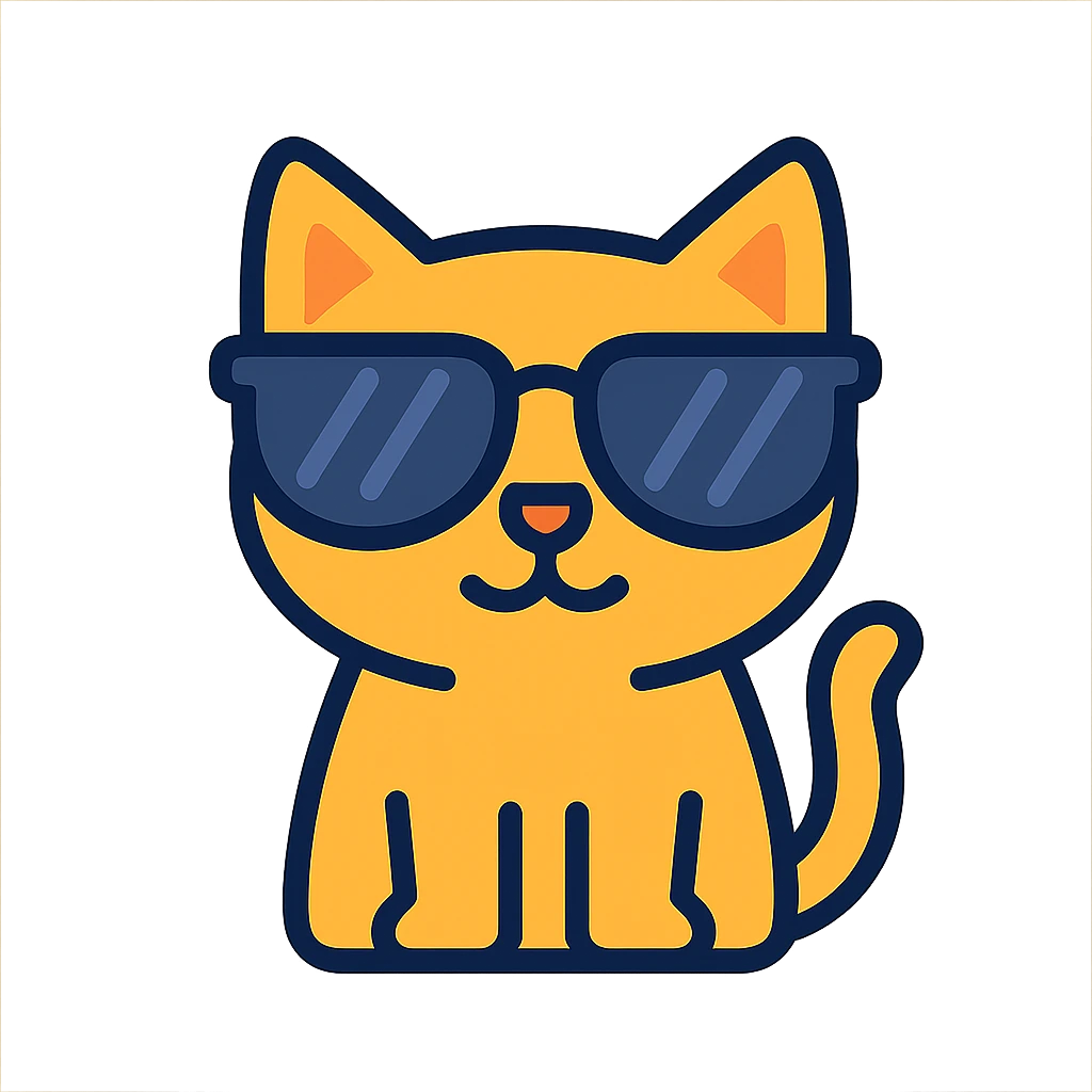 cat wearing sunglasses emoji