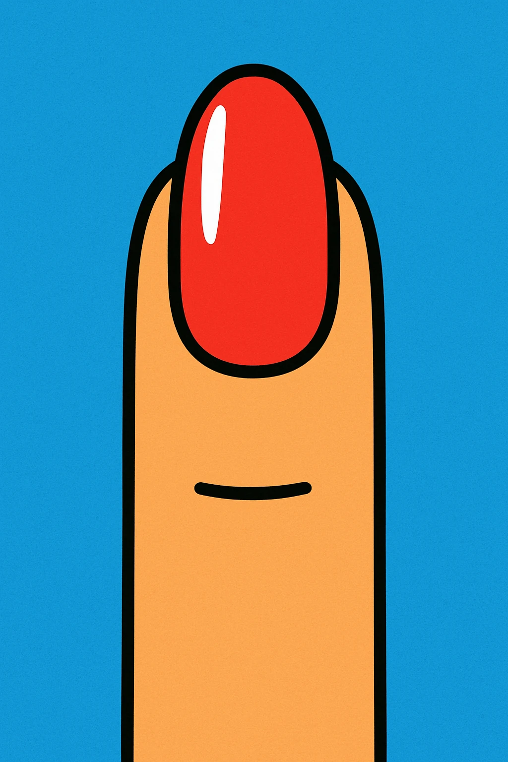 Nail with manicure emoji