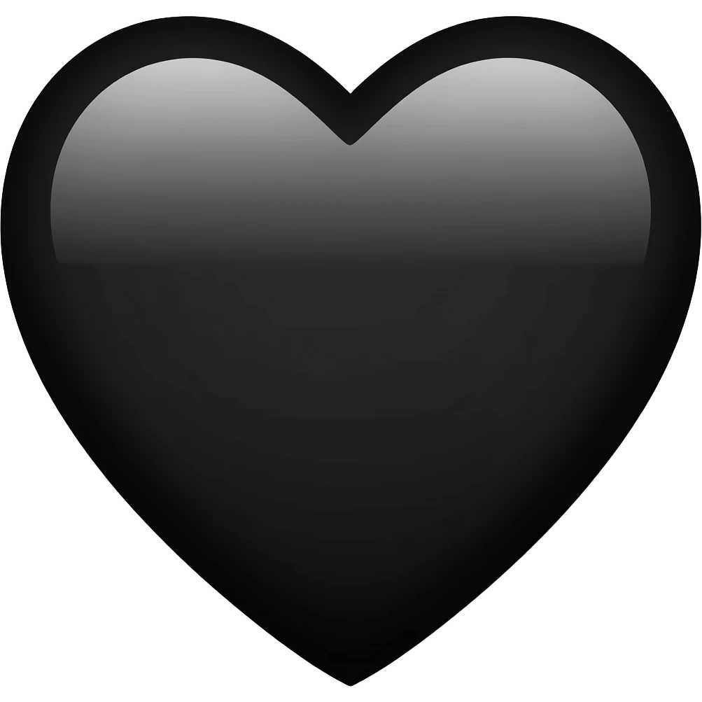 black heart emoji