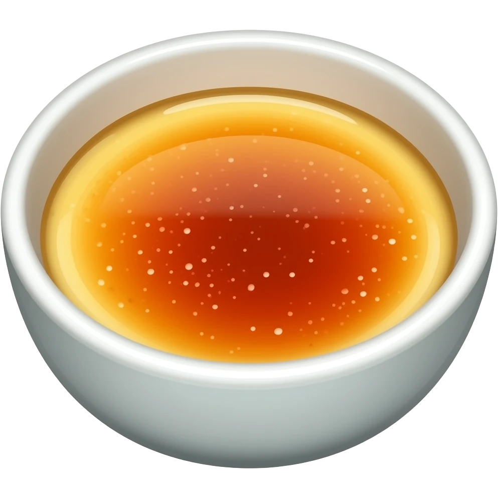 creme brulee in bowl emoji