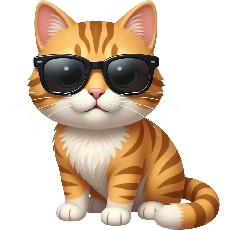 Cat wearing sunglasses emoji