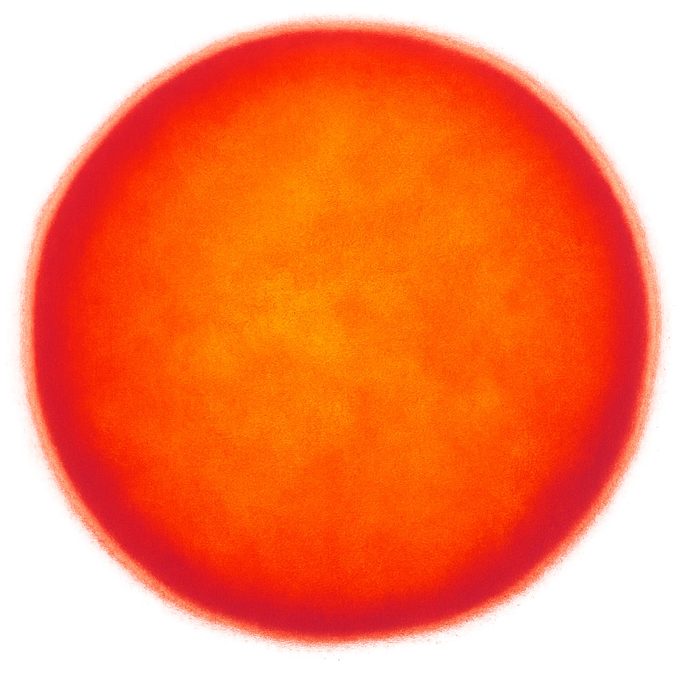 A circle in emoji style with a thermal camera effect, orange color emoji