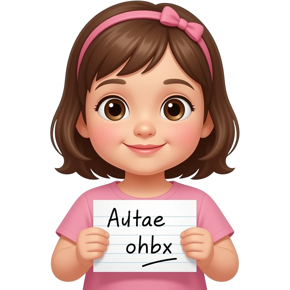 Baby-Girl Written emoji