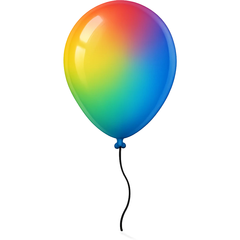 colorful balloon emoji