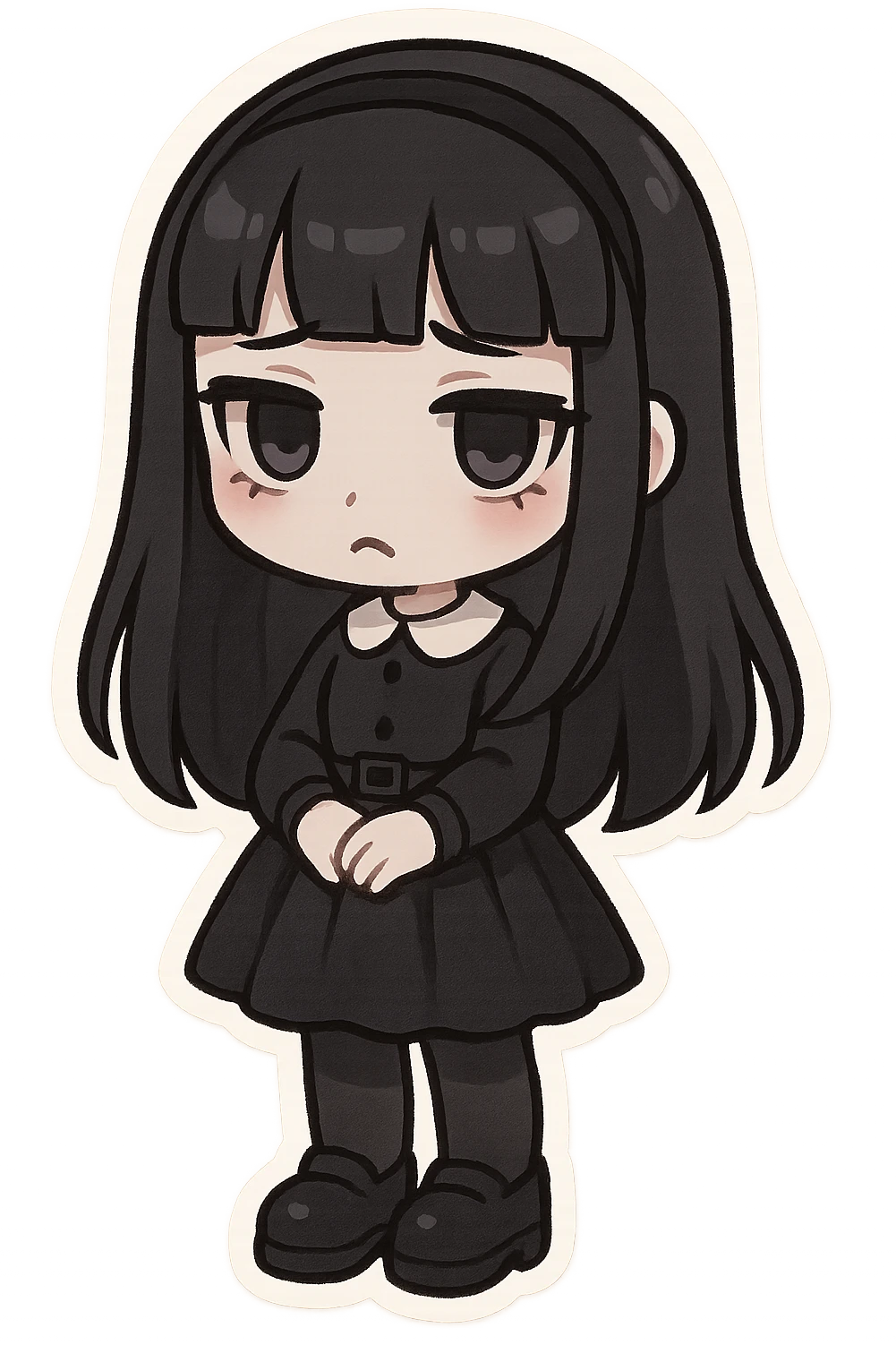 Goth black object emoji
