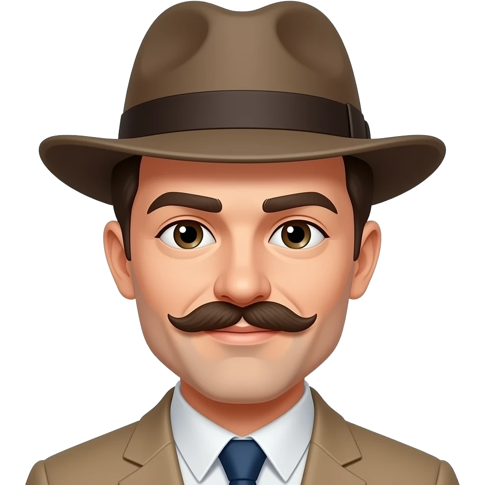 Mustaches with Hats emoji