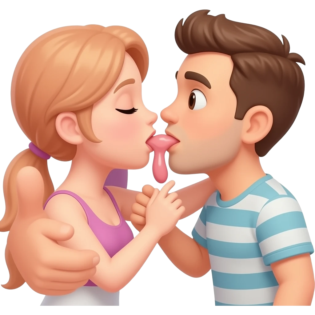 Guy sucking woman’s vagina emoji
