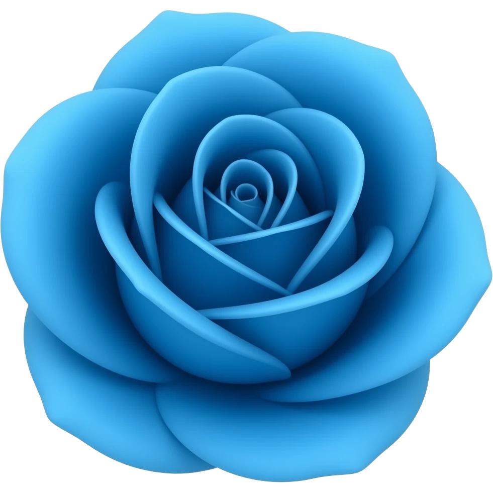 Blue rose emoji emoji
