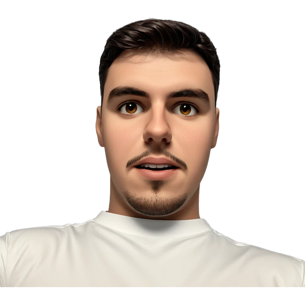 handsome man in white shirt emoji