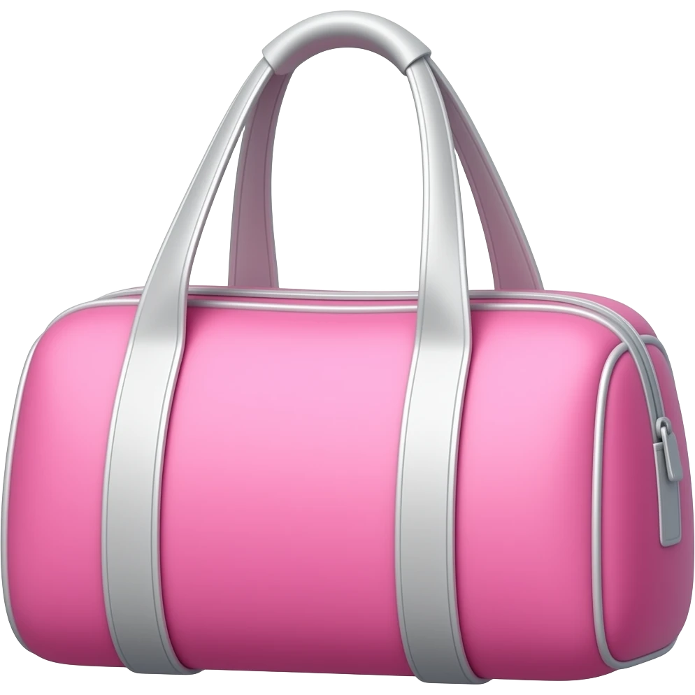 Pink gym bag emoji