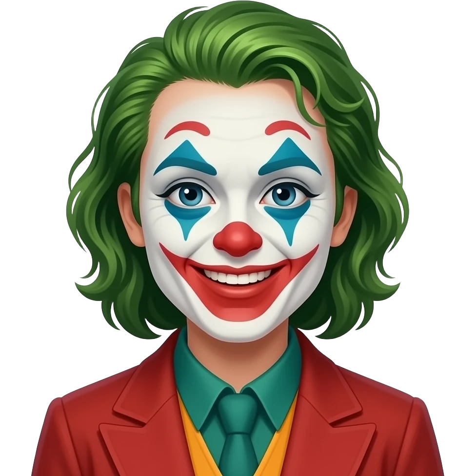 clown makeup woman emoji