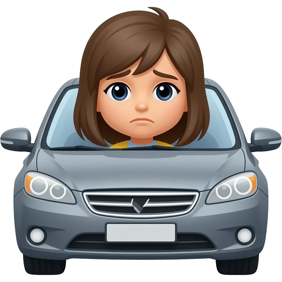 sad car passenger emoji