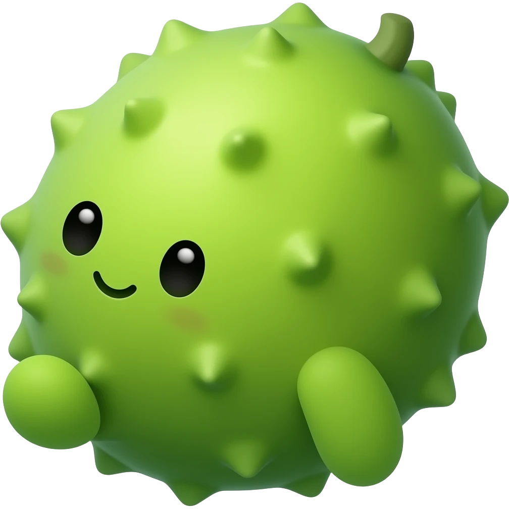 Kawaii cucamelon emoji