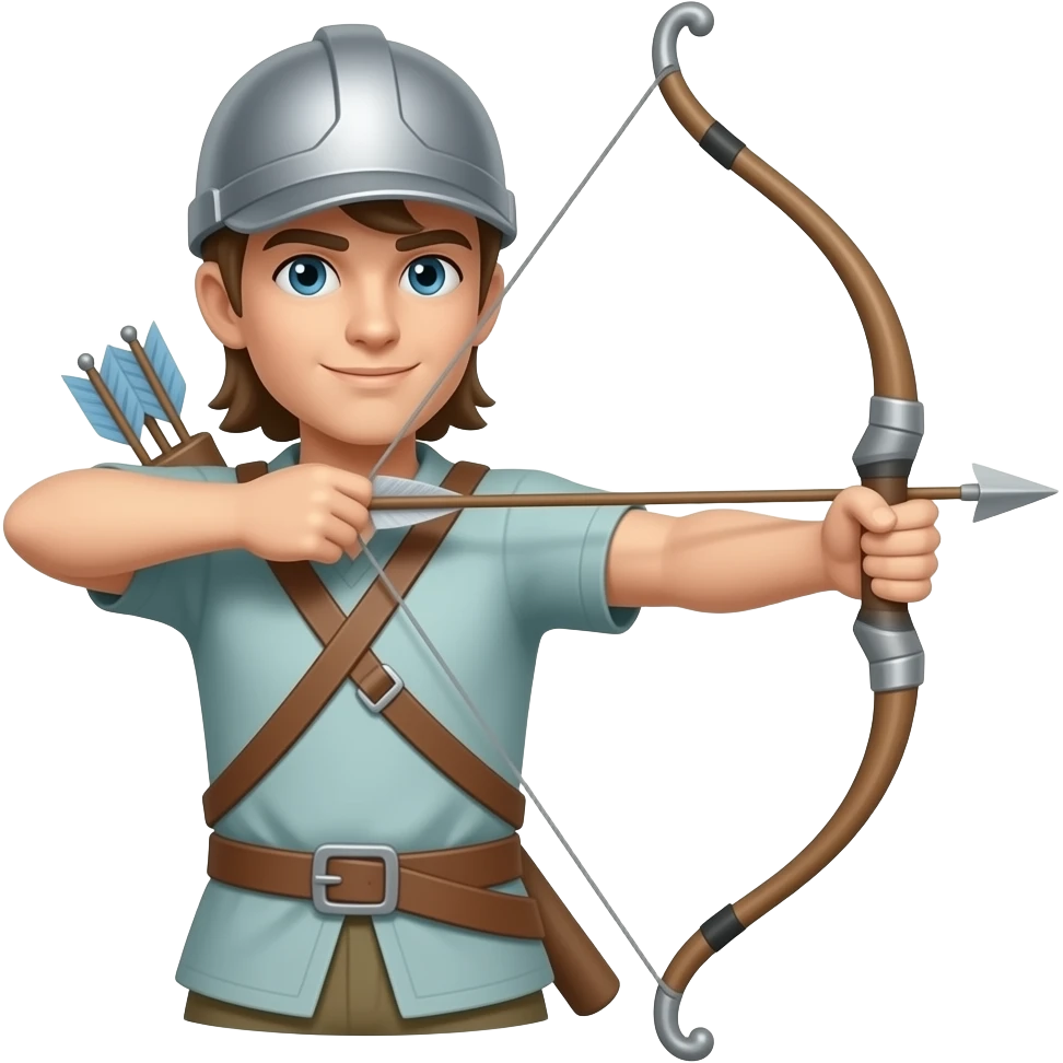 only just  bow and arrow emoji no hands facing right side emoji