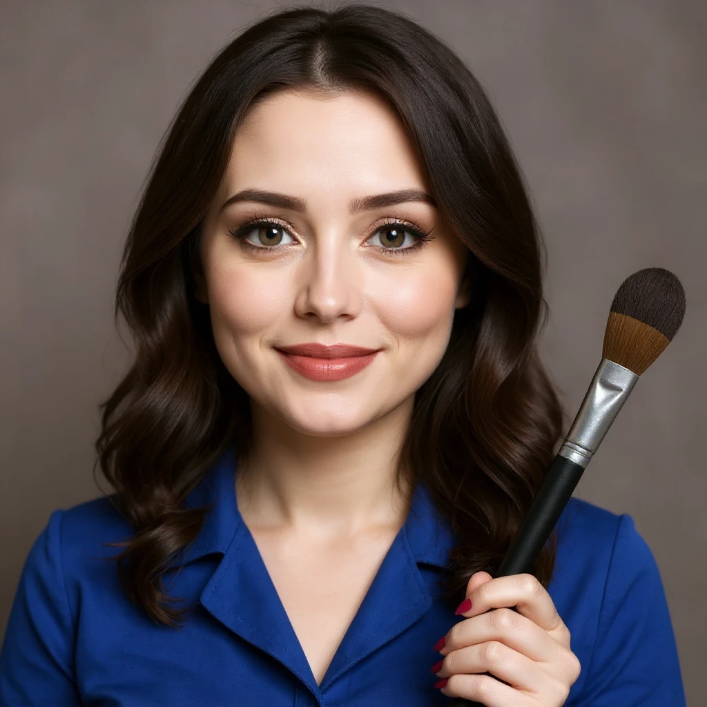 turn this emoji of Kat Dennings into a realistic photo emoji