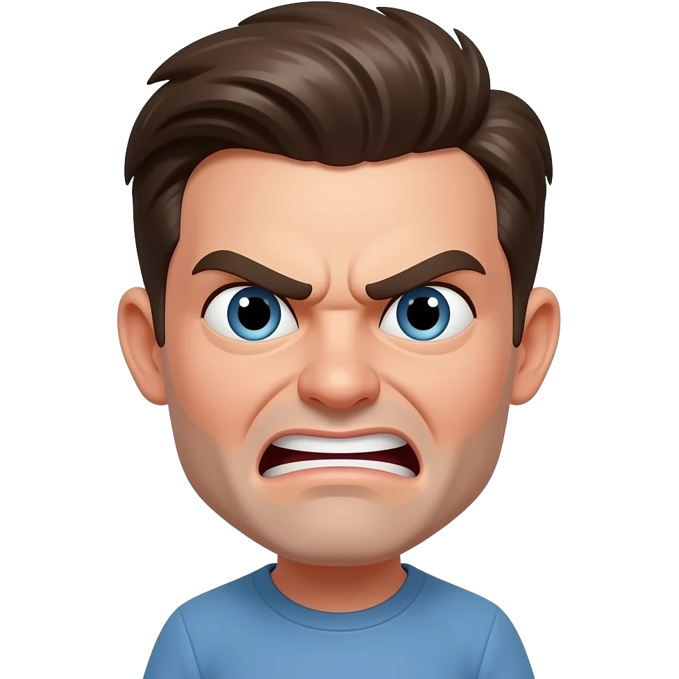 Raiva de divertida mente emoji