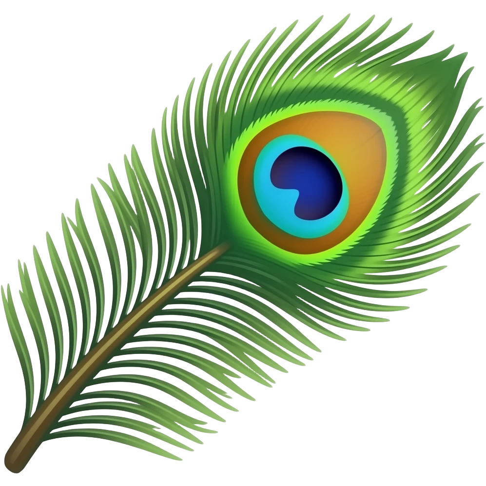 peacock feather emoji emoji