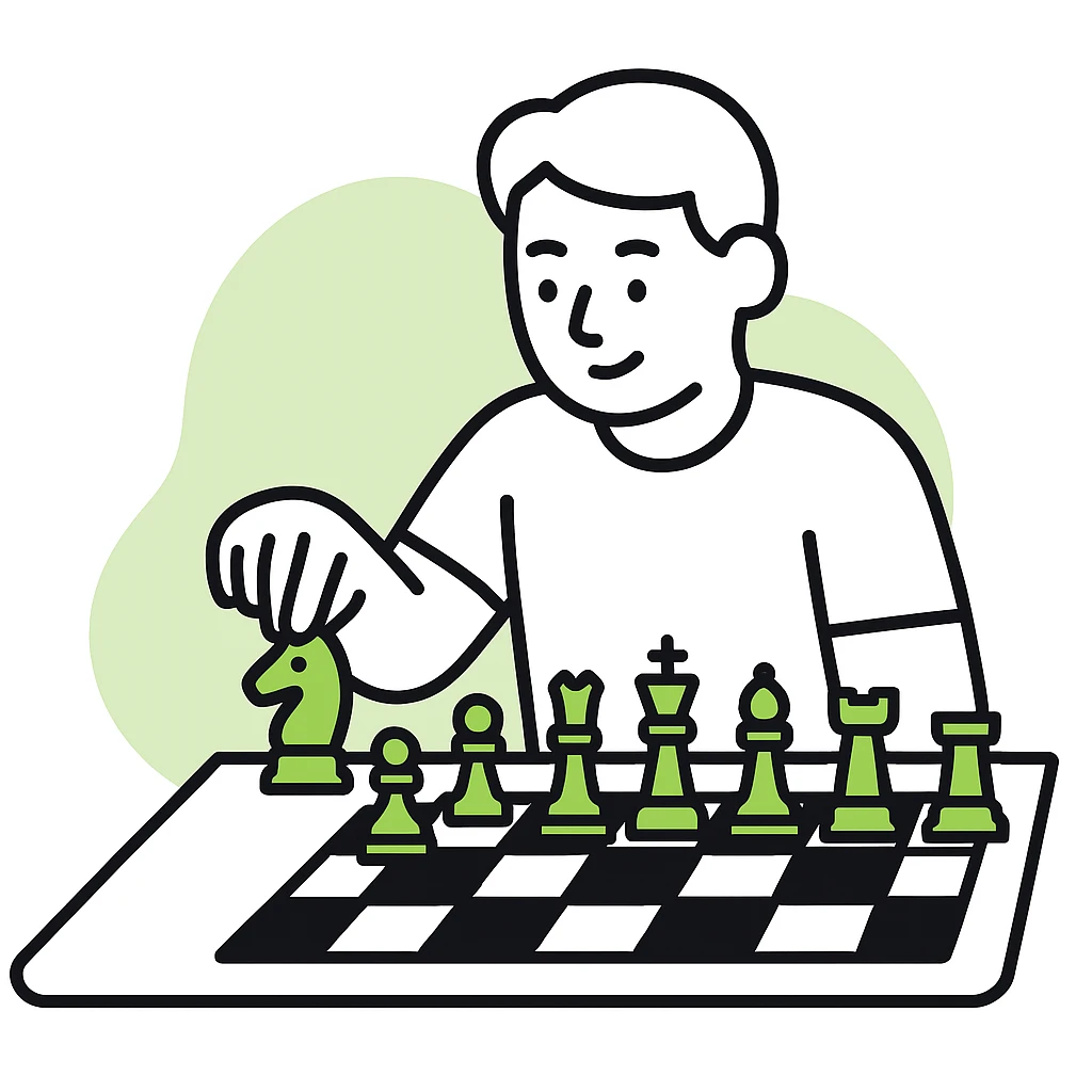 Chess training emoji