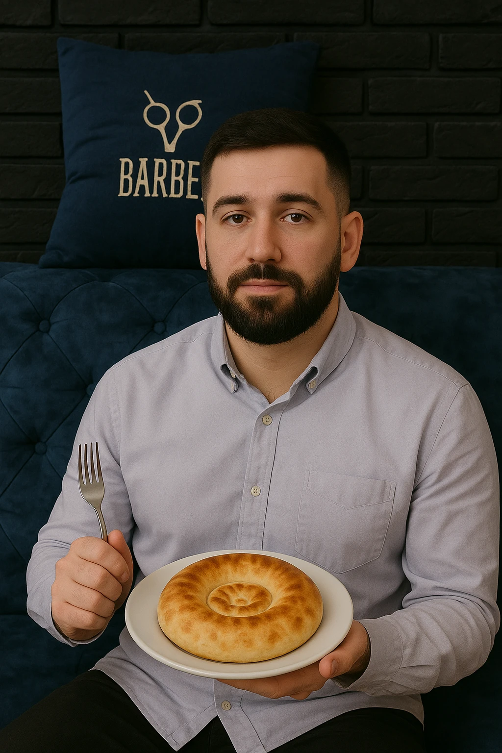 birinchidagi odamni yuziga 2 rasmdagi odamga juda uxshatib chizib bergin xuddu shunday non yen utirganini emoji