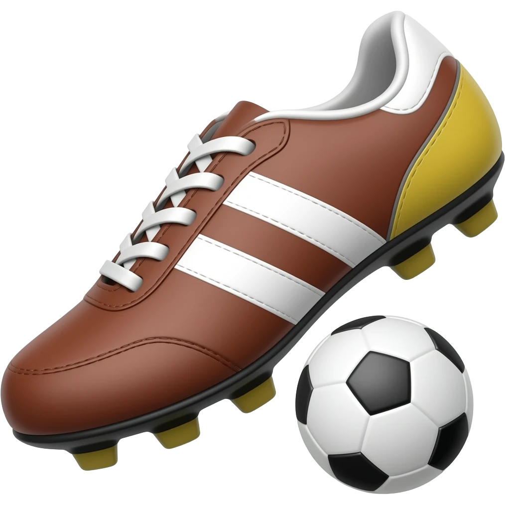 Football shoe passingthe  ball emoji