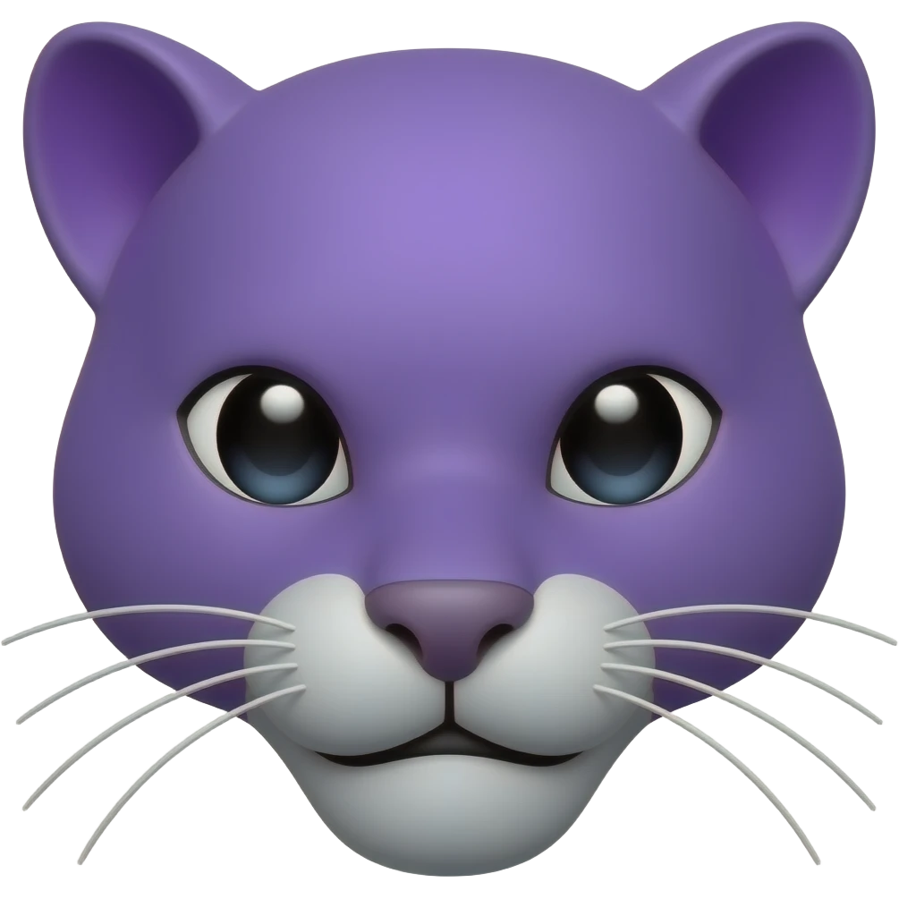 Purple puma face emoji