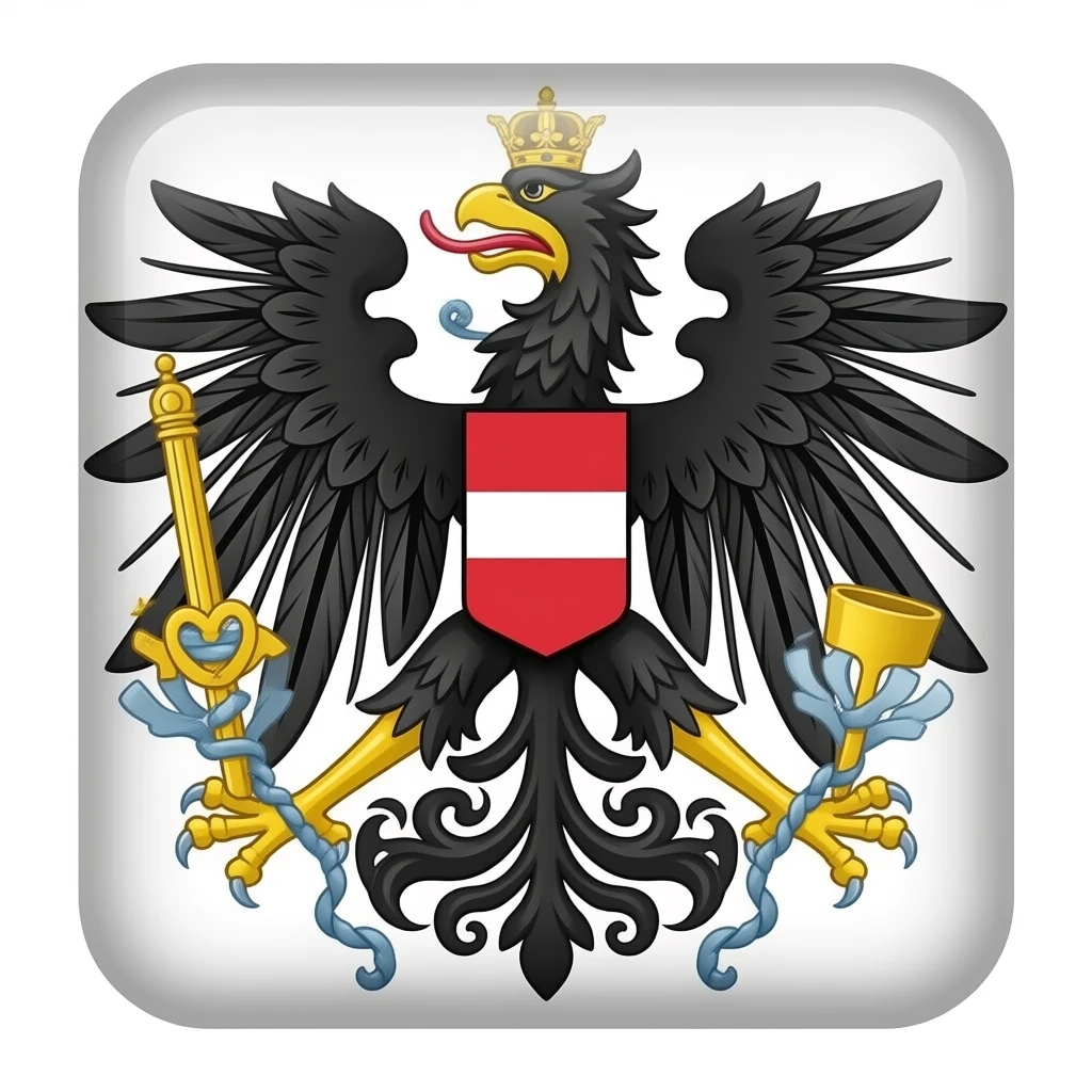 Habsburger  flagge mit doppelten adler emoji