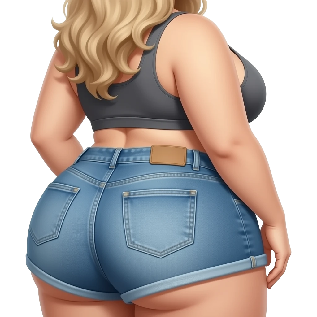 Woman with big butt emoji