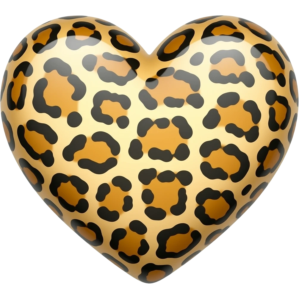 🖤 este corazón el mismo de leopardo emoji