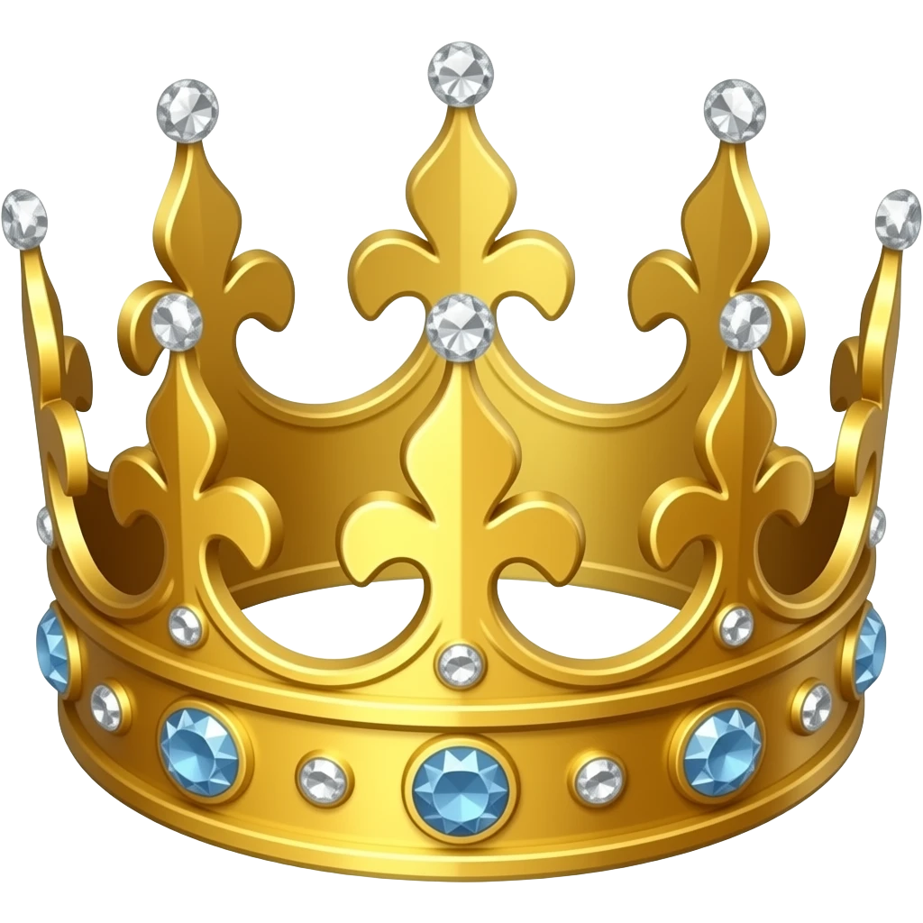Corona laureada imperial de oro y diamantes del dios Emperador de Warhammer 40k emoji