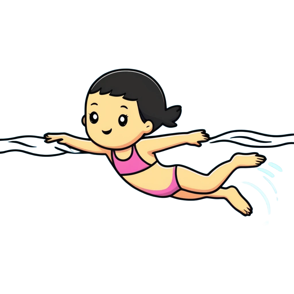 girl swimming emoji