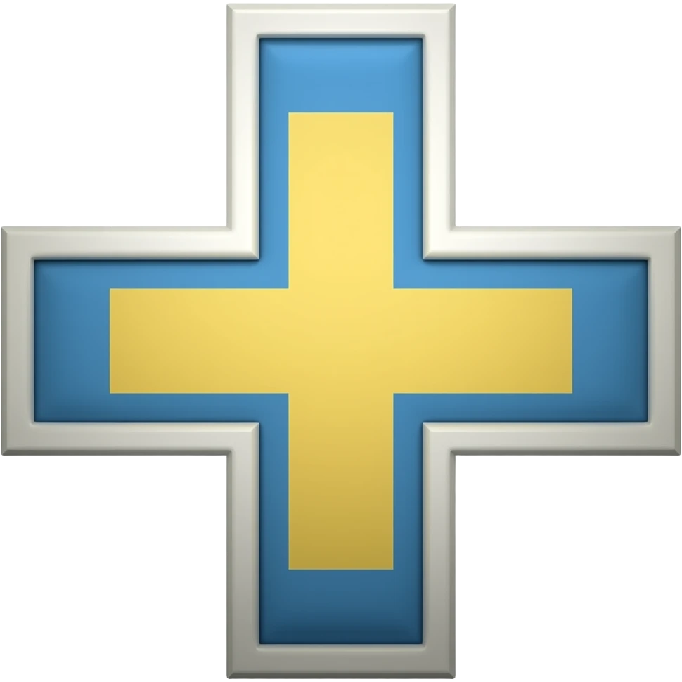 Simple Jerusalem cross emoji