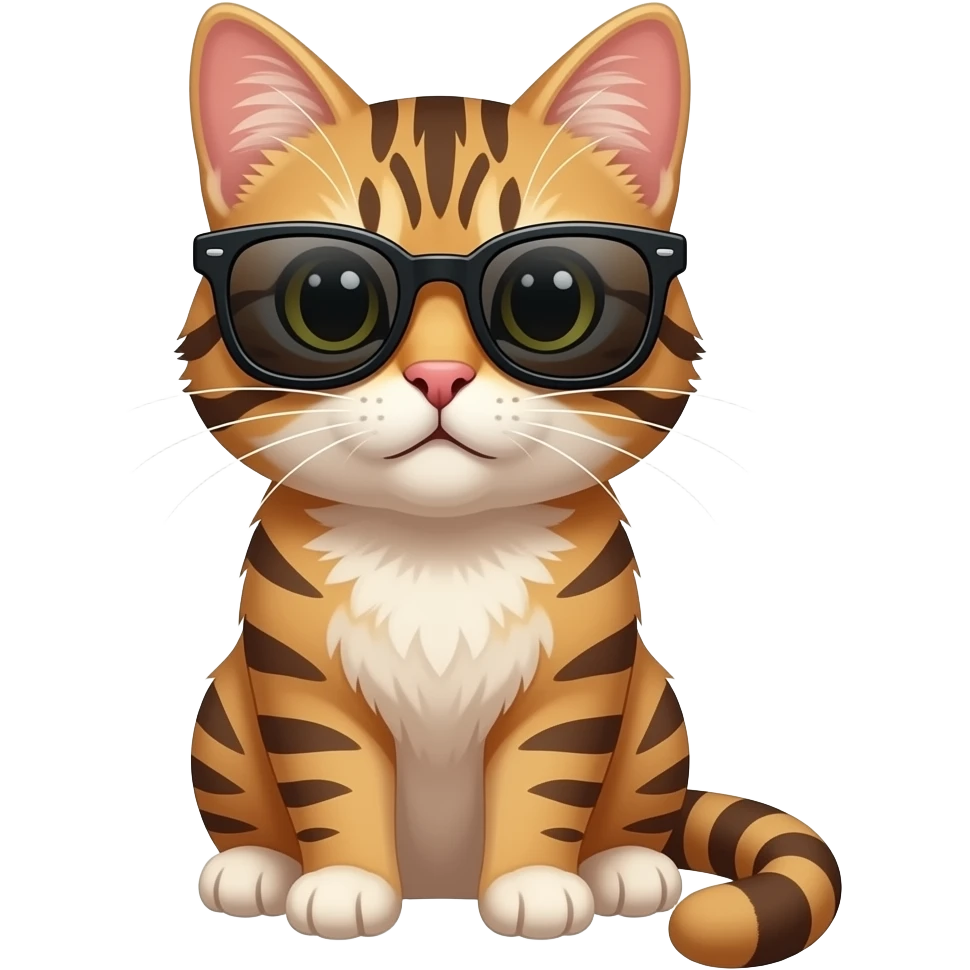 Cat wearing sunglasses emoji