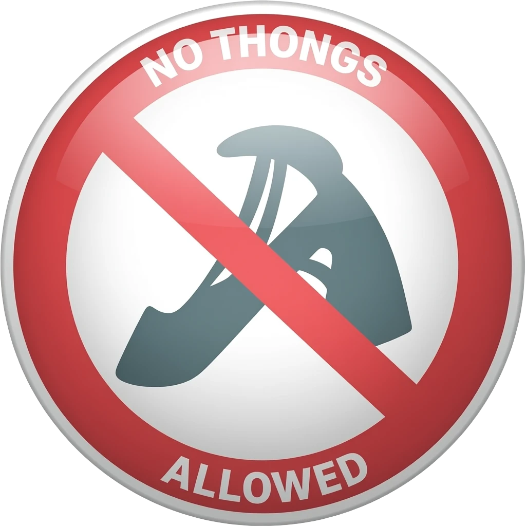 No thongs emoji