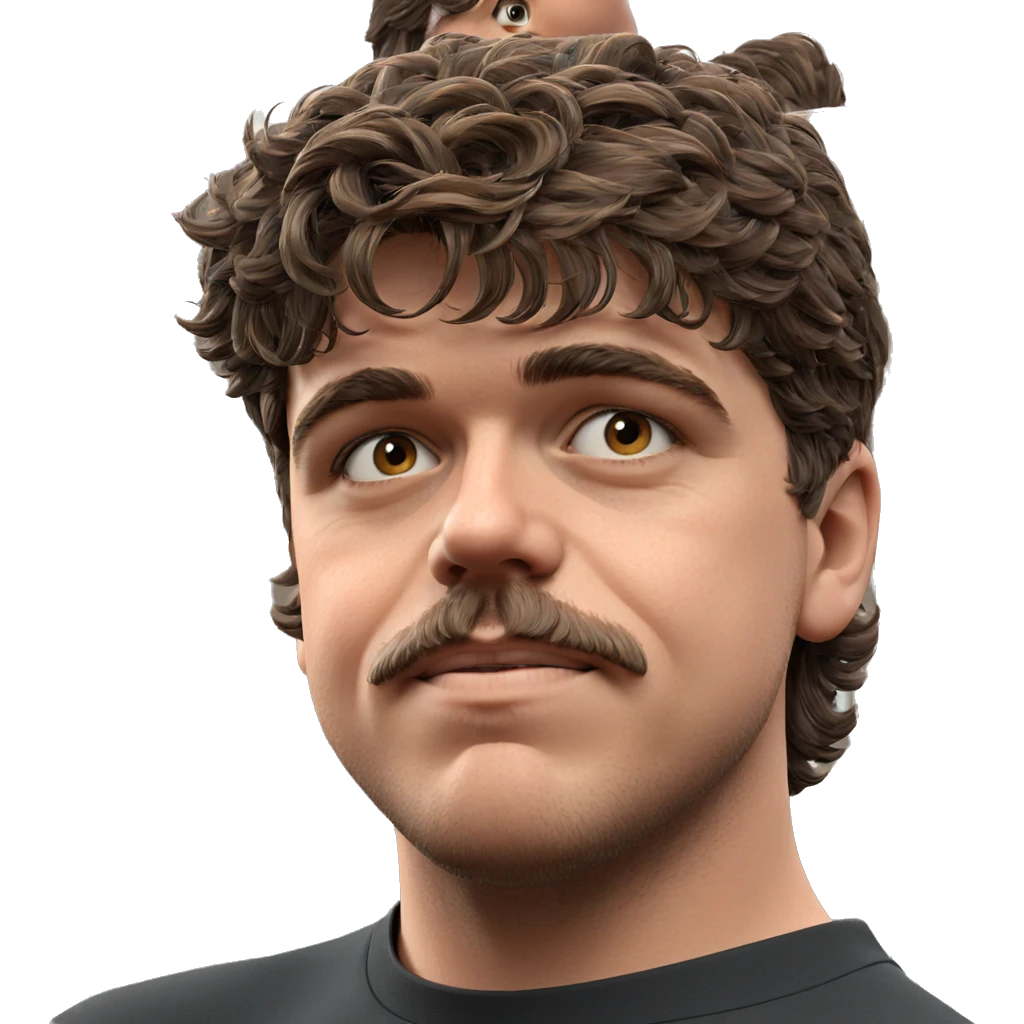 portrait of a brown haired man emoji