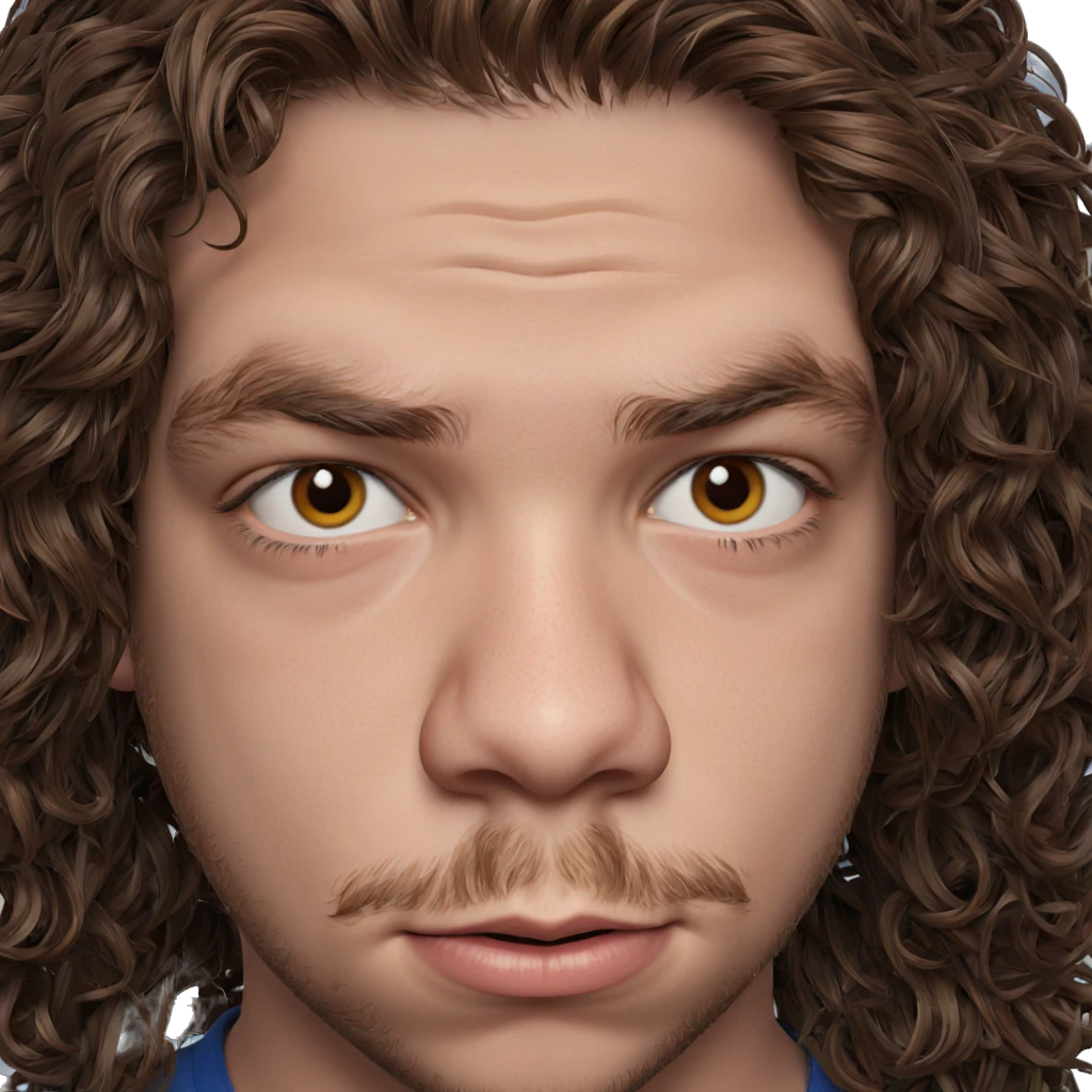 brown haired boy portrait emoji