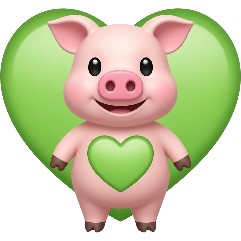 🐷💚 emoji